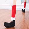 4pcs Universal Christmas Chair Foot Cover Elastic Band Design Furniture Feet Sleeve  Household