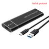 Carcasa SSD M.2 NVMe USB3.1 Almacenamiento Externo Carcasa HDD 10Gbps Caja SSD PCIe Para Disco Duro SSD NGFF SATA Para PC Portátil