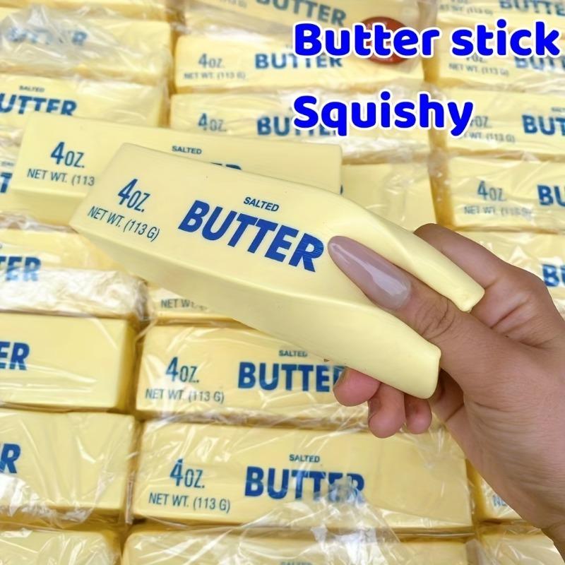 Random Color 1 Piece1Pc Squishy Butter Stick: Soft Yellow 4Oz Toy With Creamy Scent  Perfect For Play And Sensory Fun Stress Rel