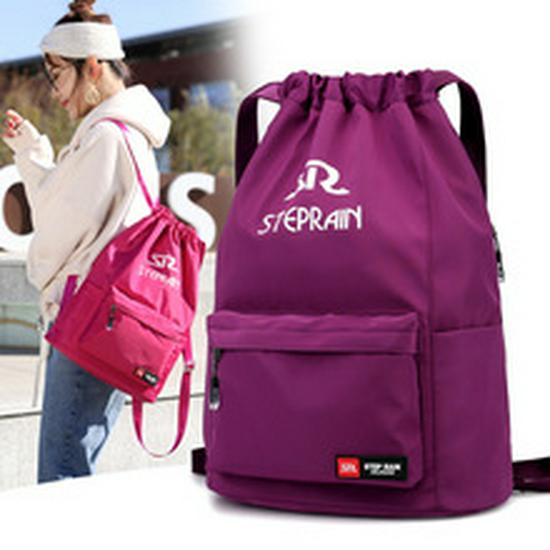 Zaino con Coulisse in Tela Monocolore da Donna – Perfetto per Attività all'Aperto e Stampa di Loghi Personalizzati.