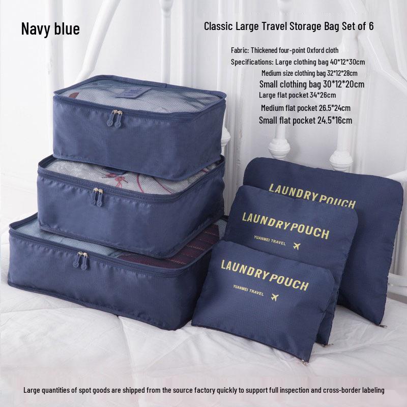 Six-Piece Travel Storage and Organization Bag Set