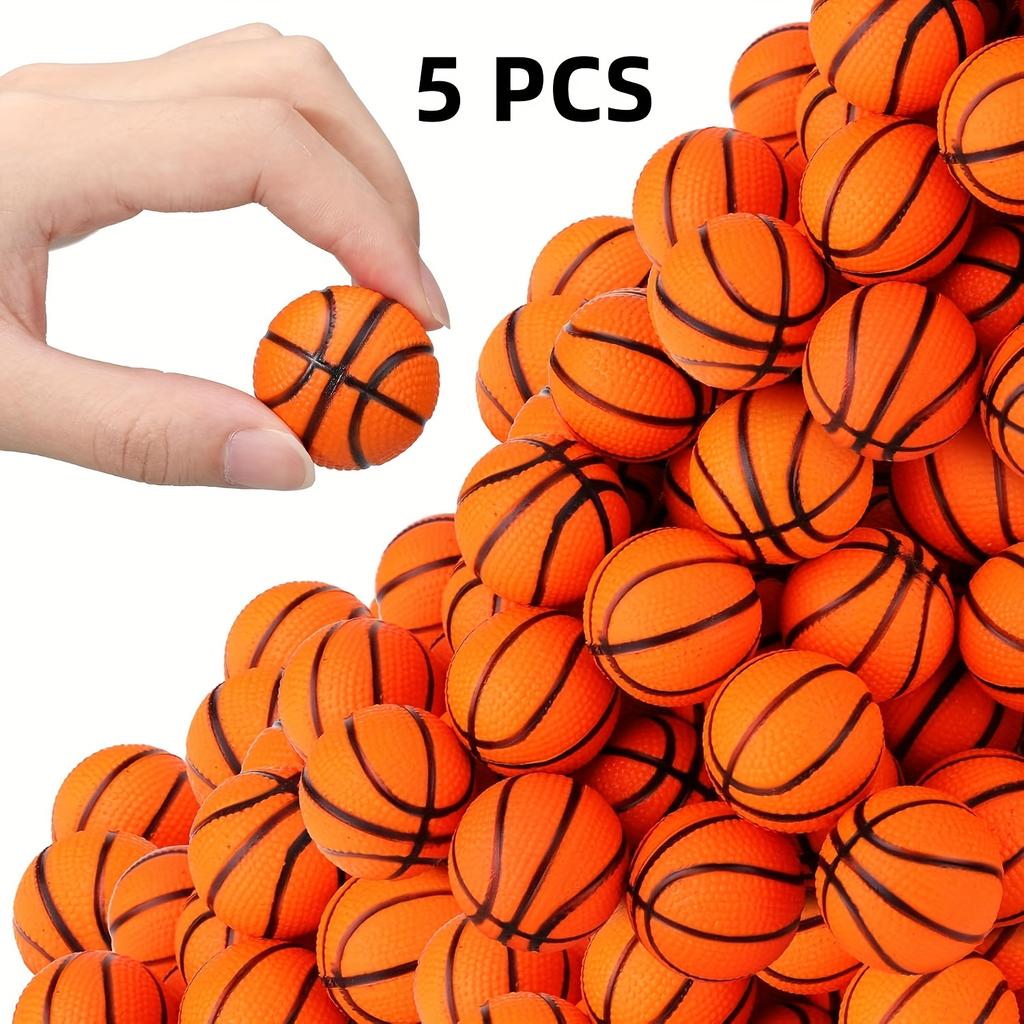 5/10 pezzi Mini Palloni da Basket Palline Antistress all'Ingrosso Palloni da Basket da Spremere Gadget per Feste Decorazione per Adulti Giocattolo Decompressione Sport Scolastici