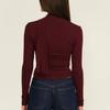 Jarní a podzimní pouliční top s dlouhým rukávem, slim fit, krátký