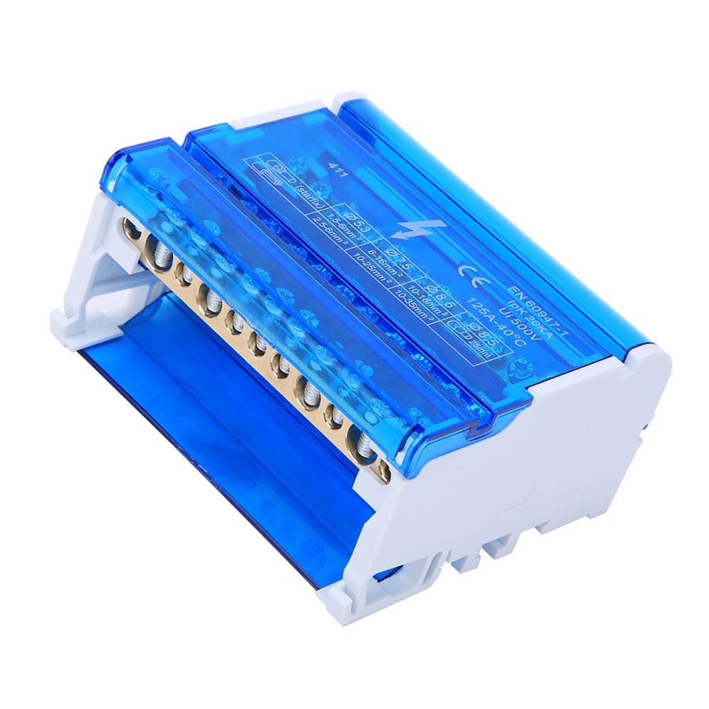 4-Level Din Rail Terminal Block Distribution Box Din Rail Distribution Box  Power Distribution