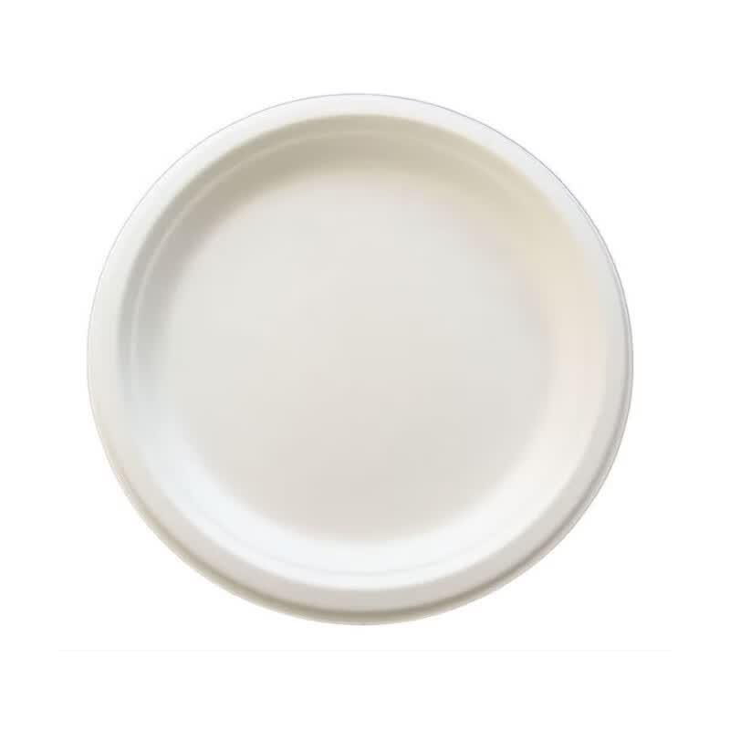 Yekee 50-Pack Disposable Thickened Round Paper Plates