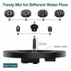 2.5W Solar Bird Bath Fountain Pump with 6 Nozzle Spray Modes