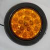 High Brightness 16LED Tail Light Round Indicator Light 12-24V Fog Lamp Brake Light for Truck Car RV Trailer