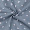Tessuto in Cotone Estivo con Stampa a Stelle per Pantaloni e Camicie per Giovani
