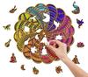 Puzzle drewniane mandala kolorów s