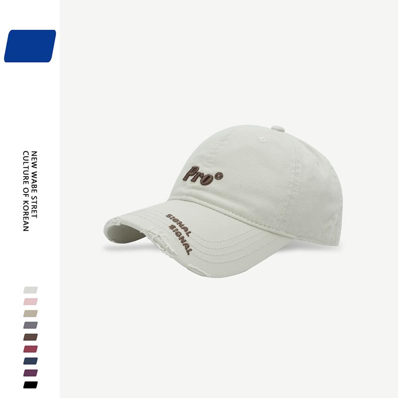 Fashion Vintage Baseball Hat for Men Women Summer Cotton Letter Embroidery Sunshade Duck Tongue Cap Unisex Outdoor Baseball Hat
