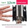 2Pcs/Pair 80/90/120Mm Cooler Fan Buckle Computer Cpu Cooling Fan Clips 304 Stainless Steel Wire Fastener Buckle Bracket