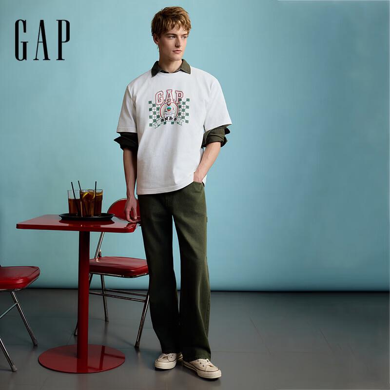 GAP Men's Washed Color Straight Jeans