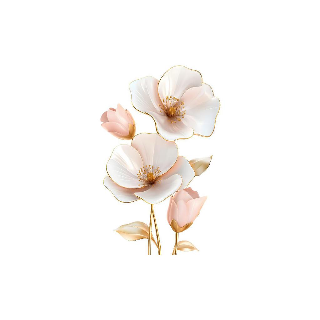 Kreative 3D-Blumen-Toilettenaufkleber, Dimensionale Blumen-Wandaufkleber für das Badezimmer, Wasserdicht, Abnehmbar, Dekor