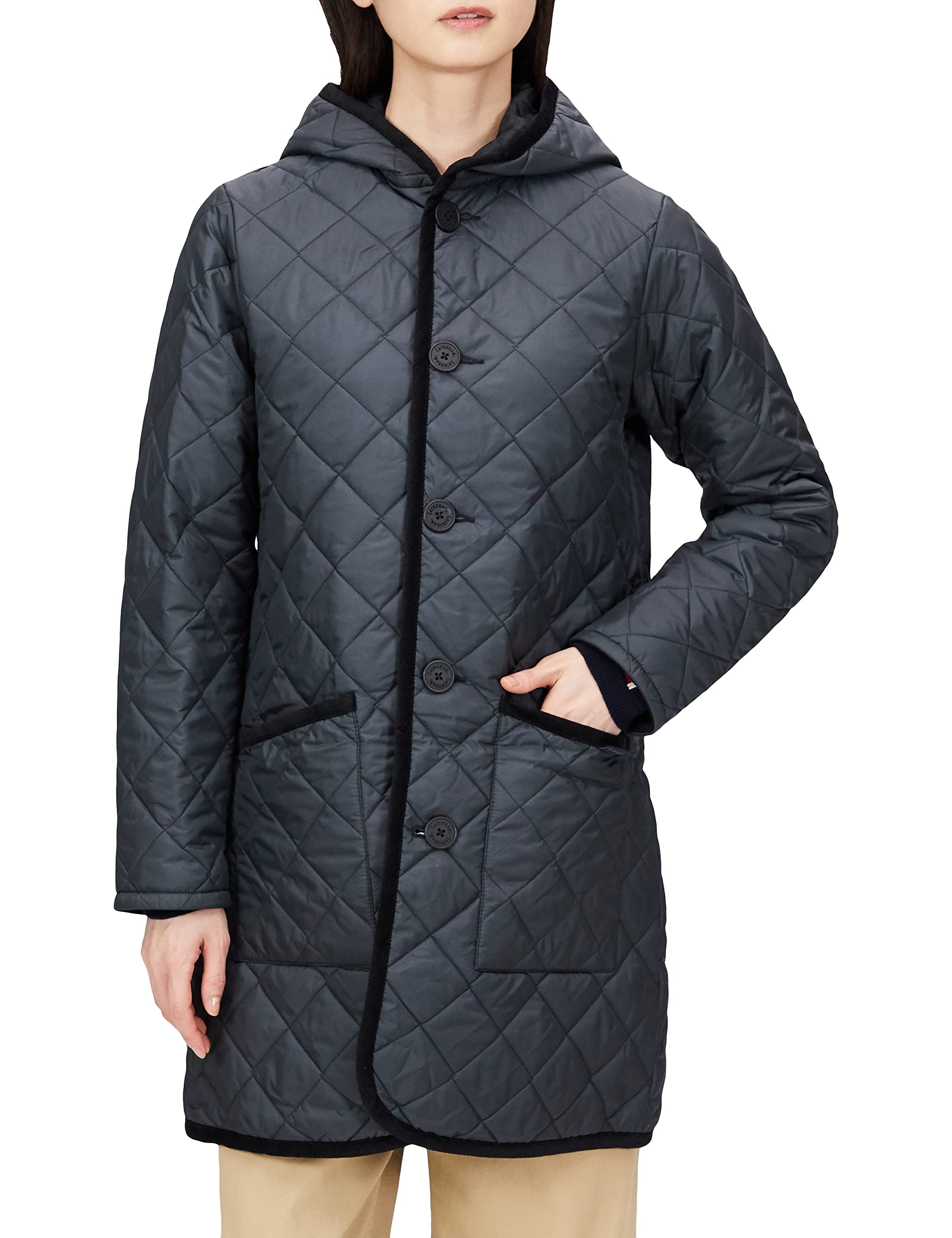 

LAVENHAM Brundon Quilted G95 Lamp Size 40 Women s Jacket, Black, [Used]