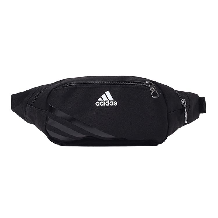 Adidas Ec Waist Portable Casual Travel Polyester Crossbody Sports Bag Small Unisex Waist Bag Black AJ4230 Black