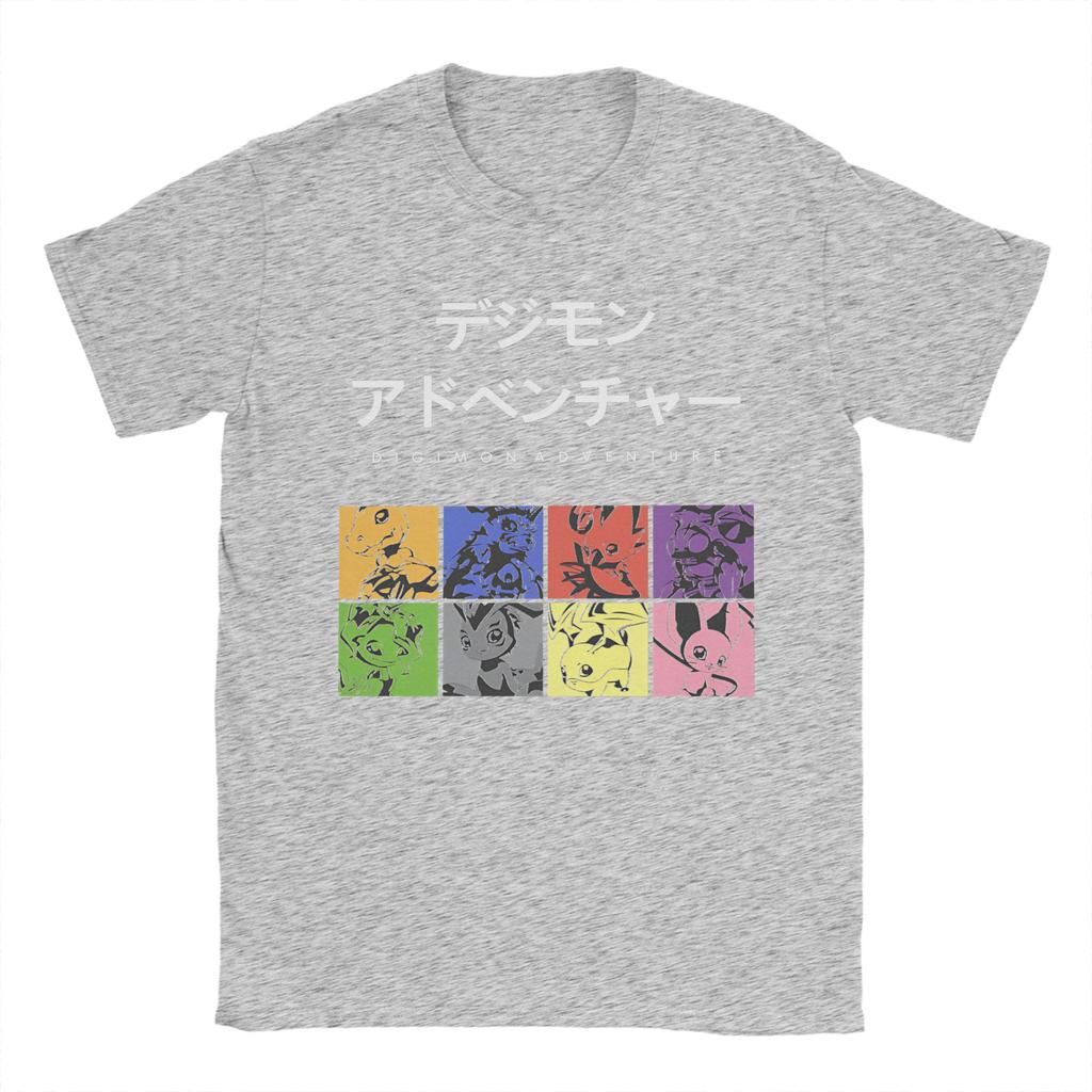 Digimon Adventure T Shirt for Men Women Cotton Funny T-Shirt Crewneck  Tees Short Sleeve Tops Original