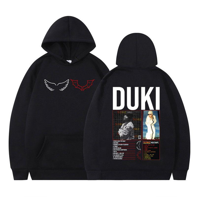 

Rapper Duki 5202 MIXTAPE 2025 Album Merch Gothic Punk Hoodie Men Women Fashion Pullover Long-sleeved Hip-hop Loose Sweatshirts 3XL