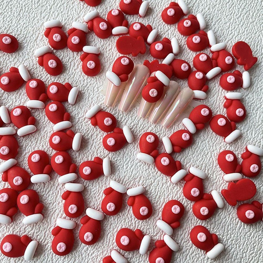 

Кавайные подвески Женский подарок Аксессуары для ногтей Рождественские украшения для нейл-арта Рождественские украшения D