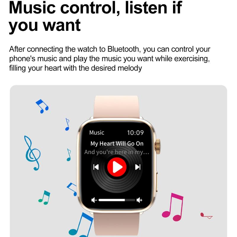 2025 Új Mikro Fizikai Vizsgálat Egészség Okosóra Férfi Sport Fitness Követő Pulzus Hőmérséklet NFC Bluetooth Hívás Okosórák