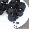 Artificial Flower Simulation Floral Fabric Black Phalaenopsis Fake Flower for Home