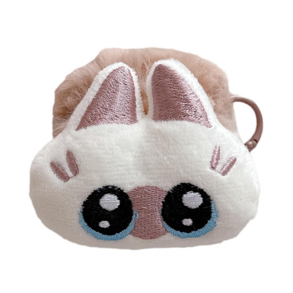 Cute Cat Plush Suitable for Airpods4 Protective Case Apple Bluetooth Headset Case Pro2 3rd Generation Autumn and Winter Women