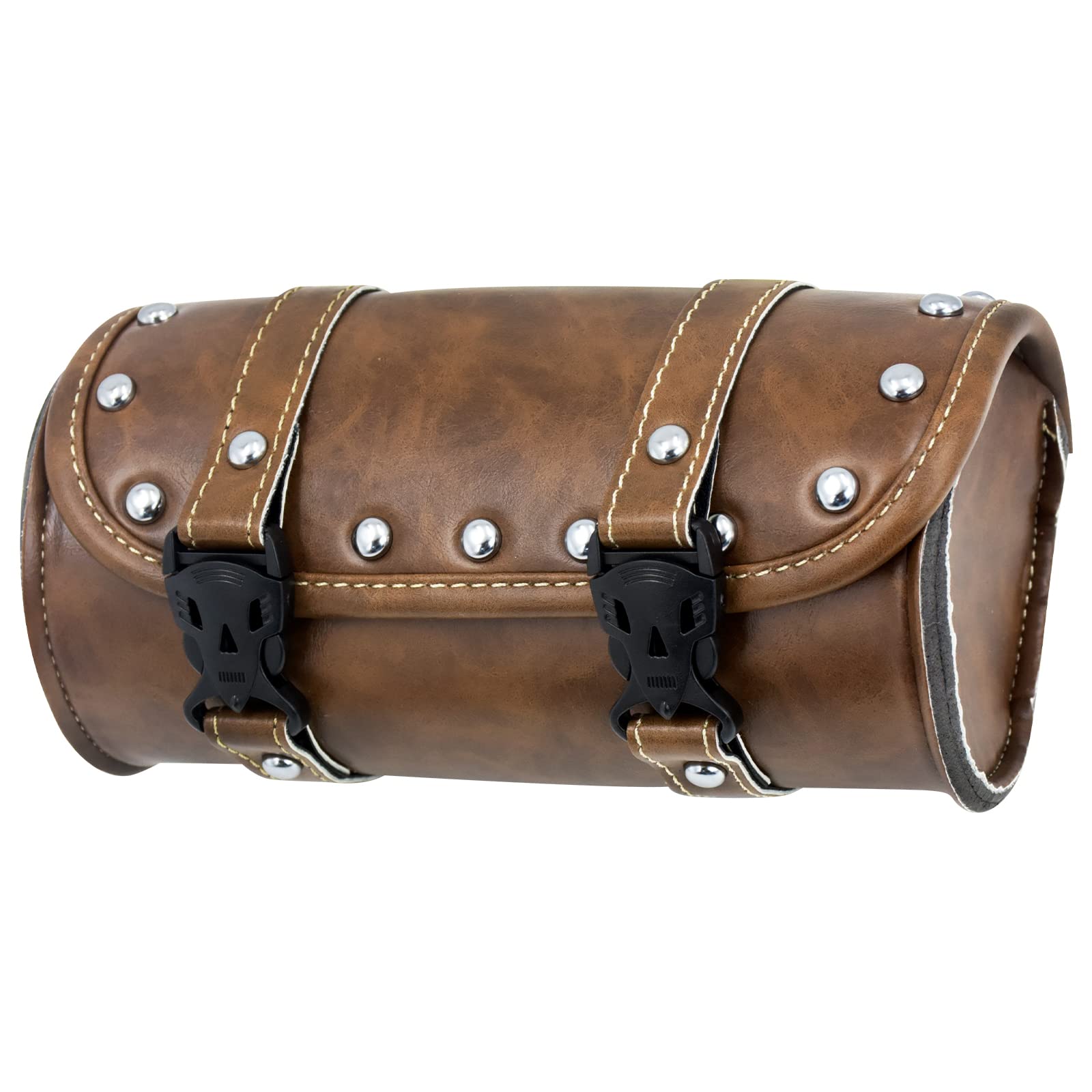 

HCmotorku Motorcycle Tool Side Luggage Tool and Accessory Sissy Bar PU for and Brown Bag, Bag, General-Purpose Bag, Storage, Bag, Waterproof, Leather,