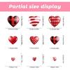 168pcs Valentines Day Window Clings Red Heart Shaped Static Wall Decals Window Stickers Double Sided Visibility Romantic Valentines Day Decorations