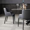 European Leisure Armchair Solid Wood Foot Leather Living Room Chairs Home Furniture Nordic Lazy Sofa Chair Balcony Dining Chairs
