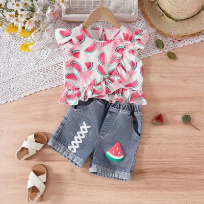 Girls' High Waist Loose Fit Stylish Denim Jeans - Outdoor Wear