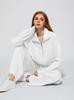 2025 Women's Oversized Half-Zip Sweatshirt and Wide-Leg Pants Set for Autumn/Winter