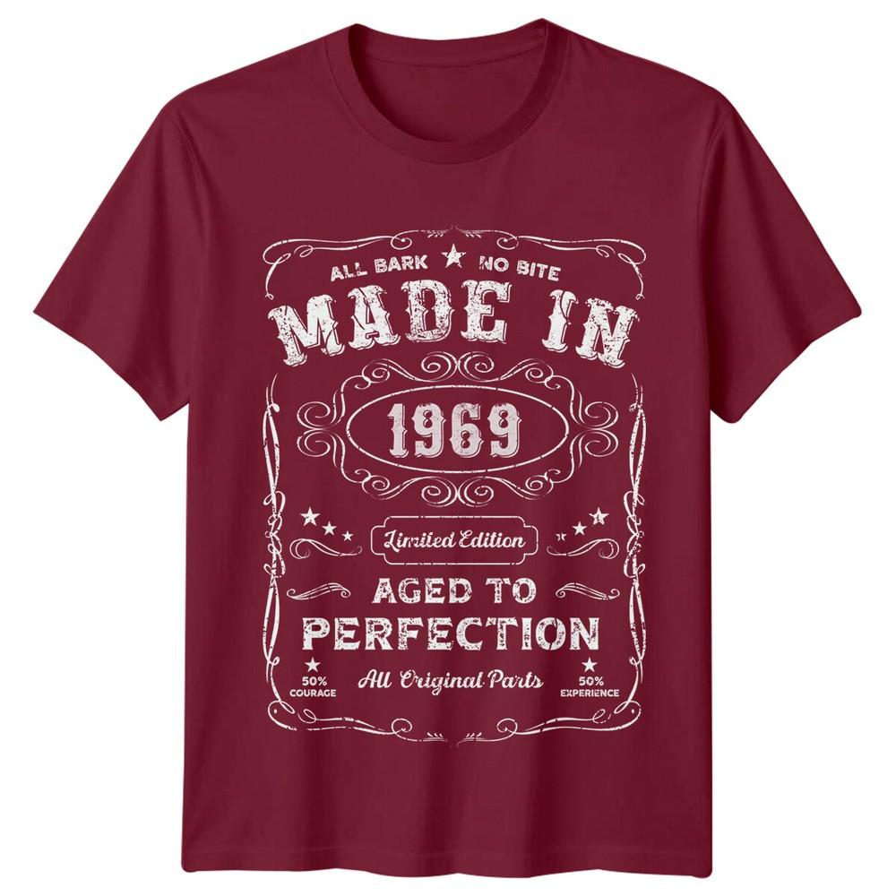 Made In 1969 Unisexs T Shirt 57th Birthday Gift Vintage fiftyseven Year Old