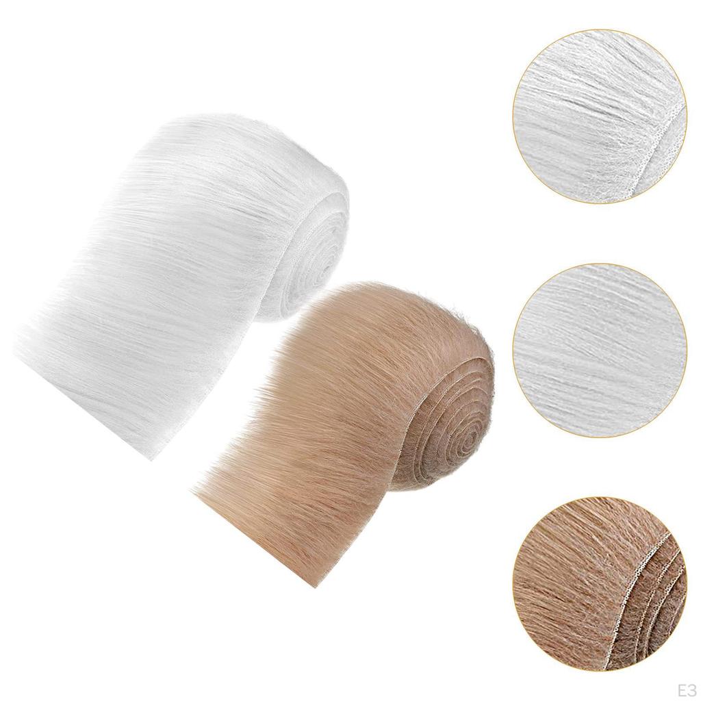 Kunstfell Stoffmaterial DIY Bastelbedarf Plüschband Vorgeschnittener Streifen für Weihnachtsbaum Hut Schuhe