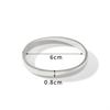 Htpwe Stainless Steel Glossy Solid Buckle Bracelet For Women 18k Gold Couple Holiday Gift Bracelet Party Daily Zircon