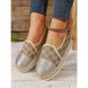 Espadrilles Womens Shoes Flat Stylish and Trendy Footwear for Fashion-Forward Females Loafers Casual Casual Slip-on Grass Woven