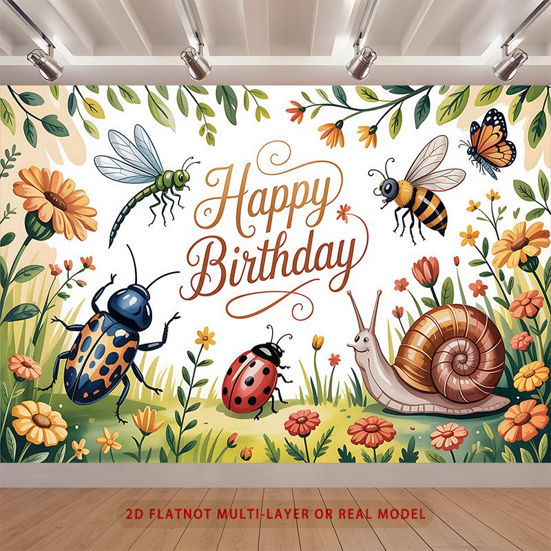 Party Backdrop Happy Birthday Birthday Photo Booth Background Wall Decor