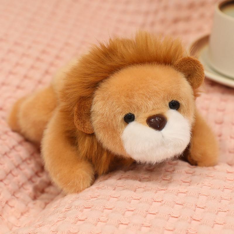 20Cm Kawaii Small Animals Cartoon Plush Toy Lying Monkey Red Panda Bear Sloth Capybara Doll Hand Size Plushie Appeasing Gift