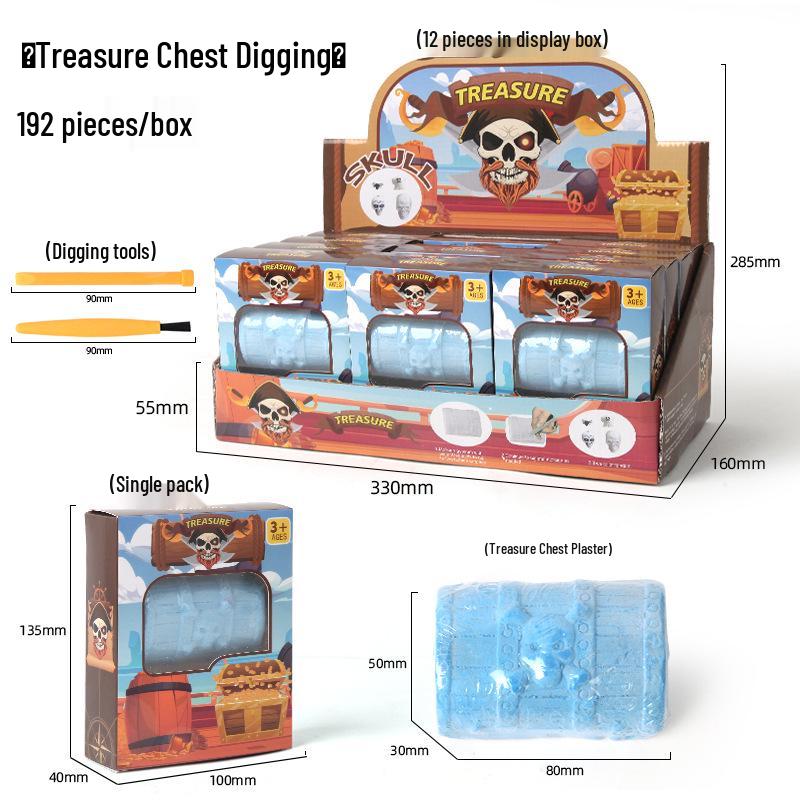 Edelsteinentdeckung DIY Ausgrabungsspielzeug: Pädagogische Überraschungsbox für Kinder mit Kristall-Edelstein- und Meerjungfrauen-Themen