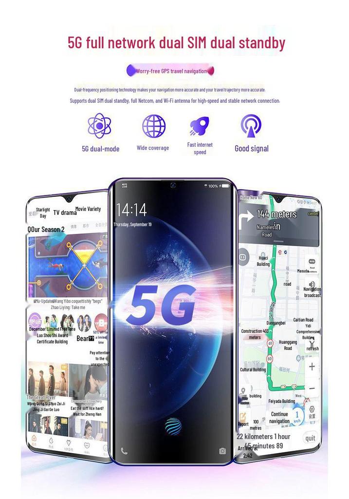 6,8" 5G Dual-SIM-Smartphone, 512 GB – Ideal für Gaming, Studenten und Senioren