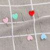 100PCS Craft Needles Mini Head Patchwork Sewing Pin Love Heart Quilting