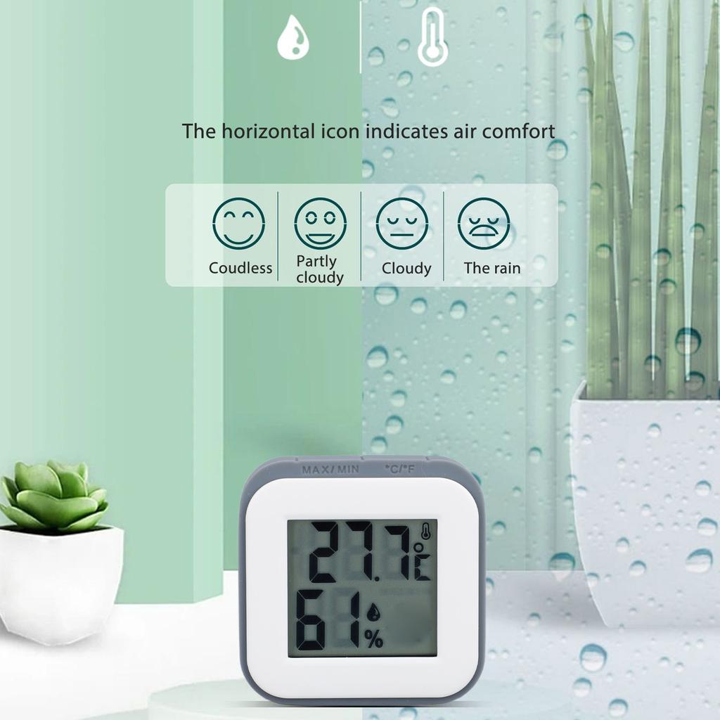Hygrometer Indoor Accurate Magnetic Desktop Thermometer and Humidity Gauge For Baby Room Bathroom