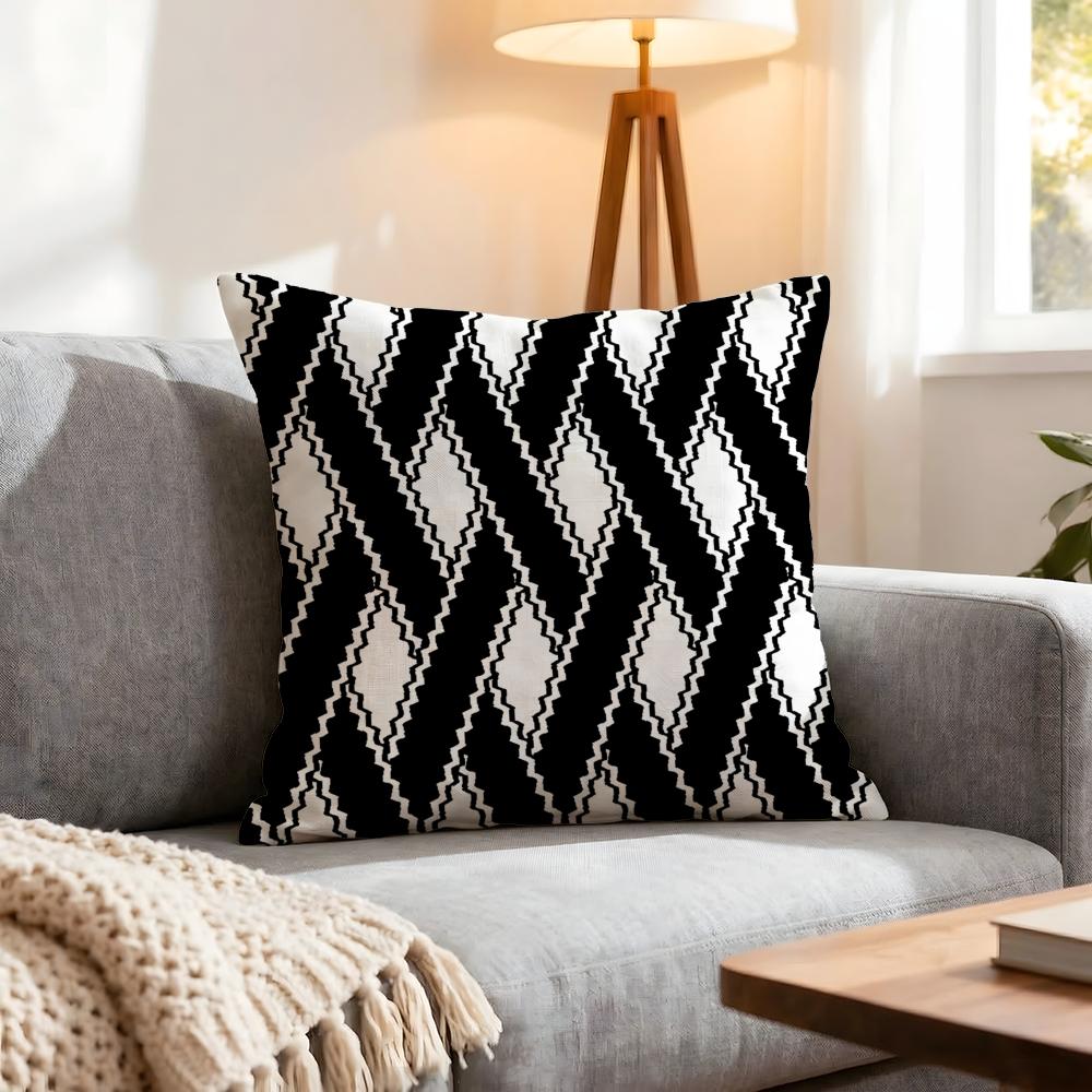 Pattern Mosaic Pattern Cushion Cover 1Pcs Decorative Covers Soft Cushion Case For Sofa Couch Decor 40X40 45X45 Pillowcases