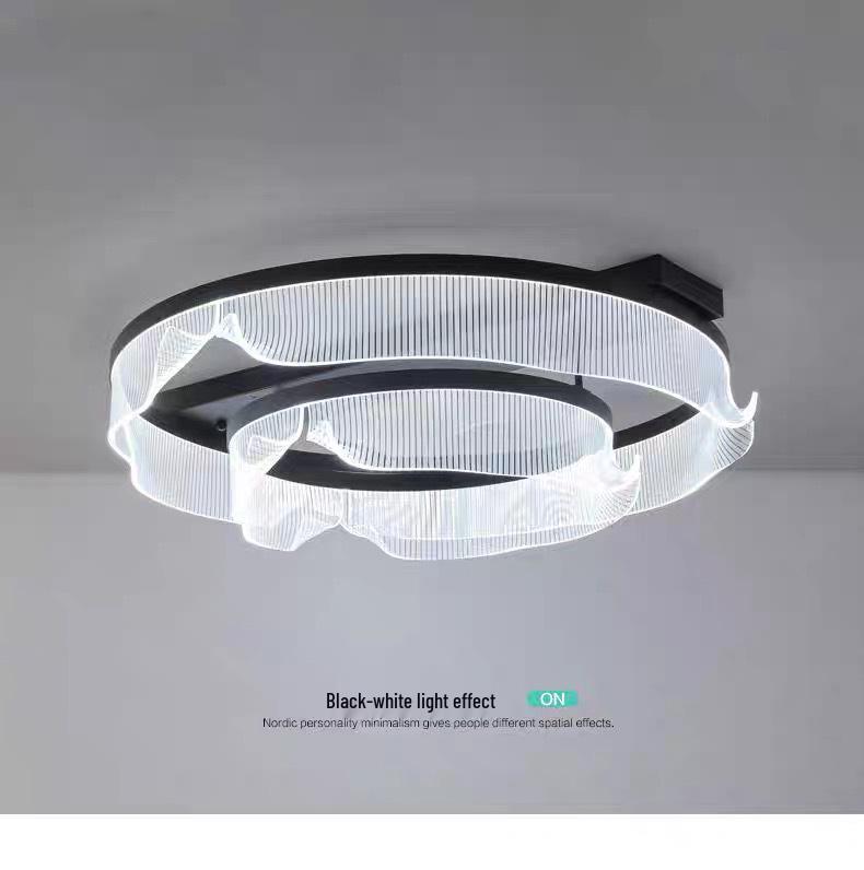 2025 Ultra-Minimalist Italian Ring Ceiling Light: Modern Full Spectrum for Living Room or Bedroom