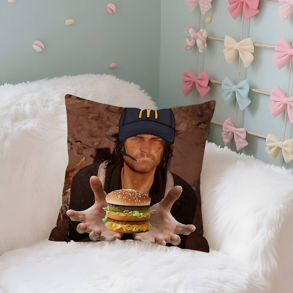 Game GRed Deads Redemption 2 Case Plush Fabric Soft Pillowcase Double Sided Print Cushion Cover Household Gifts