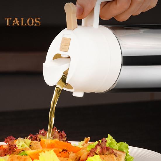 2-In-1 Stainless Steel Olive Oil Dispenser And Sprayer 360ml/430ml/500ml Food-grade Oil Mister Spray Bottle for Kitchen Cooking Air Fryer Frying BBQ