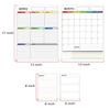 Magnetic Whiteboard Set: Erasable A3 Monthly & Weekly Planner Calendar Sticker