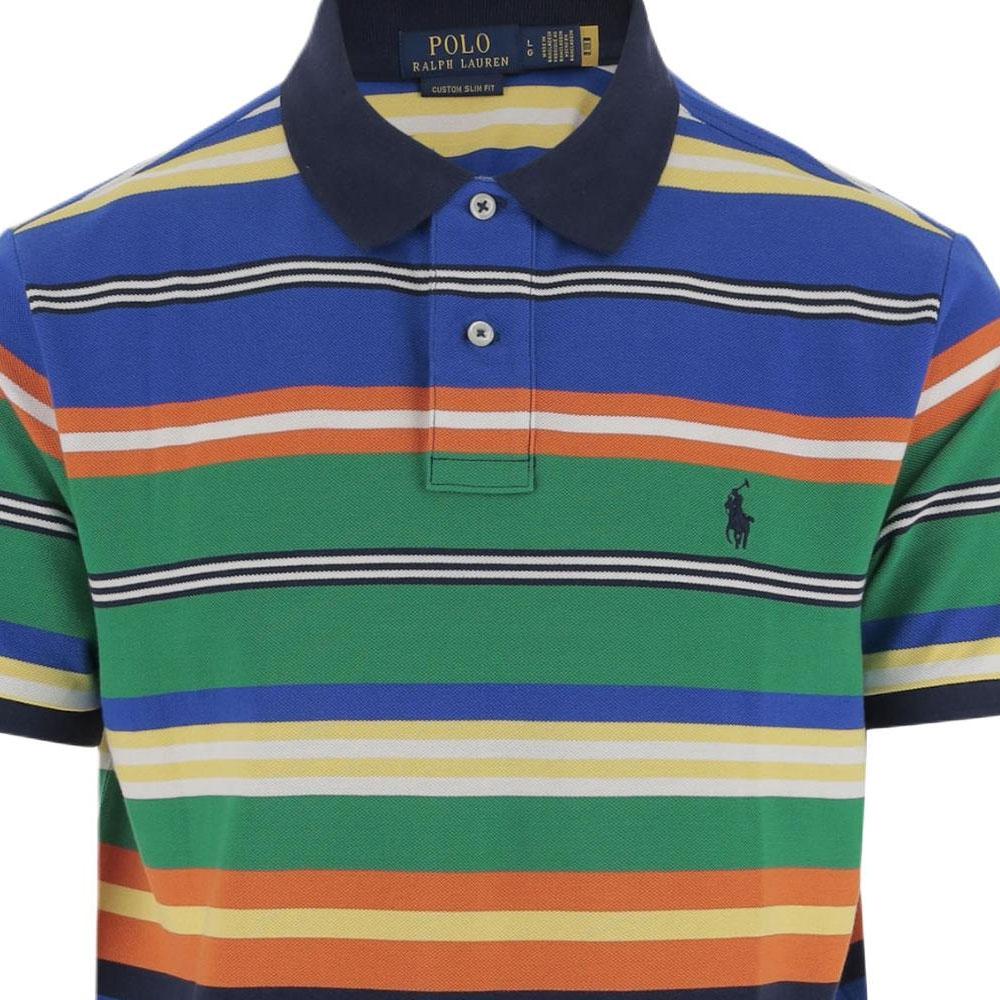 Polo Ralph Lauren Striped Logo Short Sleeve Polo Shirt Men tops Multicolor 710963480-002