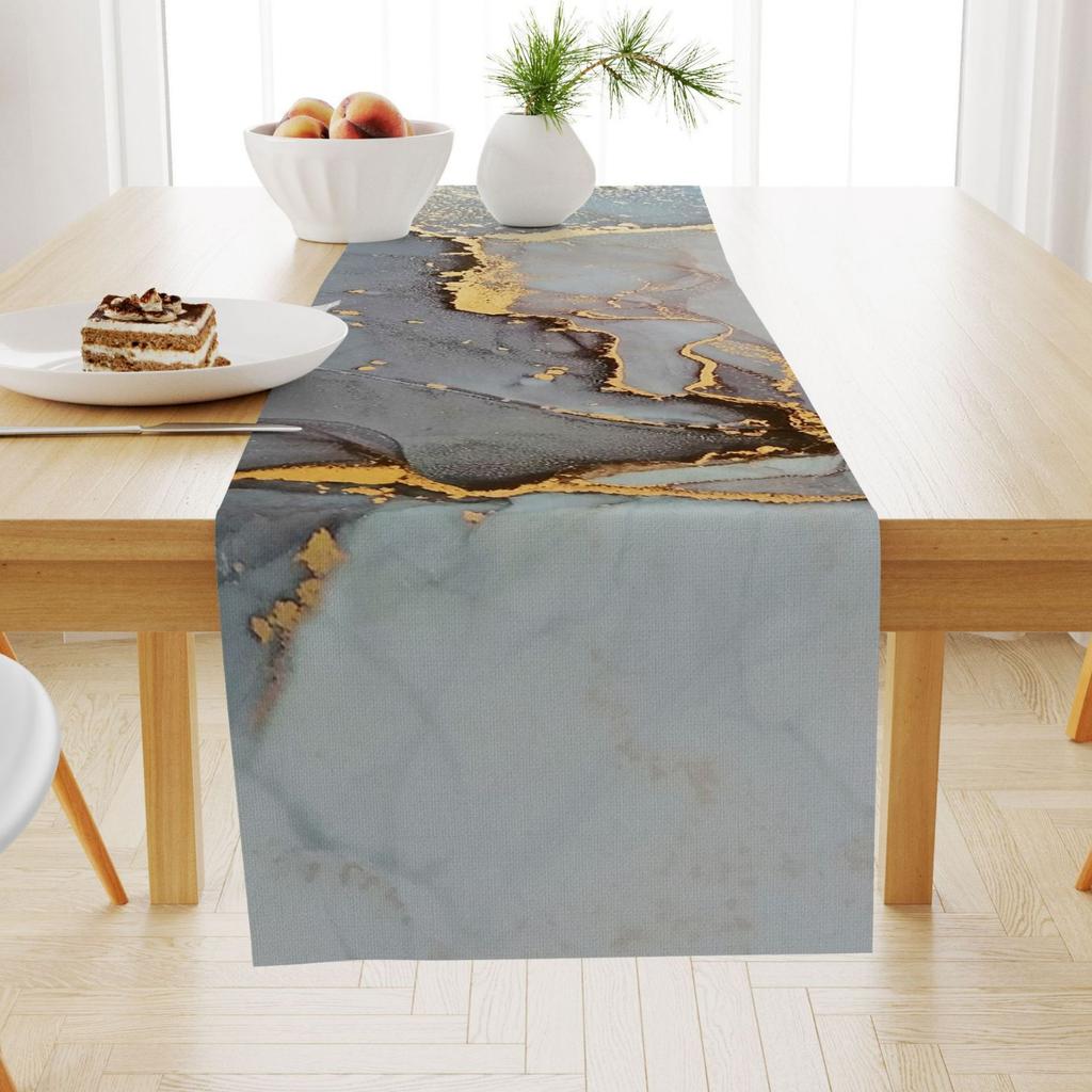 Marble Linen Table Flag Coffee Table Dining Table Decoration Tablecloth Thermal Insulation Non-Slip Dining Table Cloth Cover