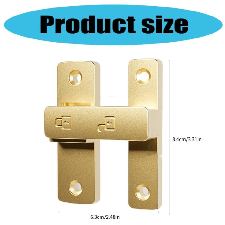 Portable Designs 180 Degree Flip Latches Lock Latches for Secure Space Like Bathrooms and Bedrooms Daily Casual Use