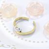 Adjustable Ring - 2.0g Dual-Tone Intertwined Open Cuff Design, Simple Yet Elegant Vacation Style, Women'S Ring for Daily and Holiday Occasions