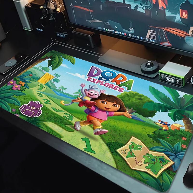 Explorer Dora Color Mouse Pad Large Gaming Table Cushion Non-slip Laptop Tablet Big Mousepad XXL Mat Mini PC Playmat With Lock edge